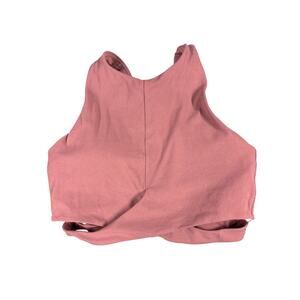 Athleta conscious cut out crop top/bra Medium removable padding